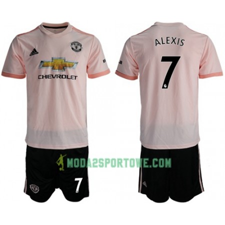 Koszulka Manchester United Alexis 7 Dziecięcy Wyjazdowe Stroje Piłkarskie 2018/19 Krótki Rękaw